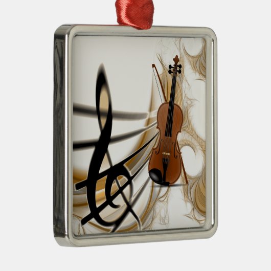 Violin Music Metalen Ornament (Rechts)