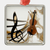 Violin Music Metalen Ornament (Voorkant)