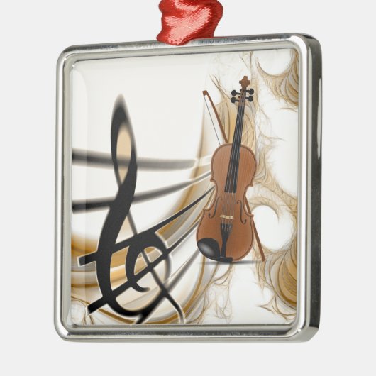 Violin Music Metalen Ornament (Links)