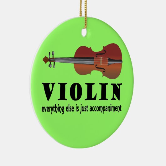 Violin Music Quote Ornament Gift (Rechts)