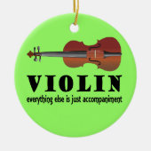Violin Music Quote Ornament Gift (Voorkant)