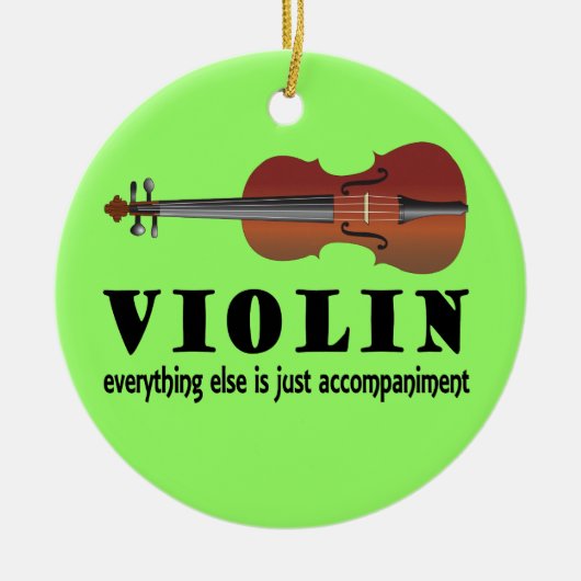 Violin Music Quote Ornament Gift (Voorkant)