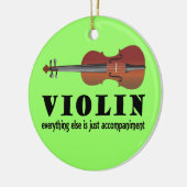 Violin Music Quote Ornament Gift (Links)