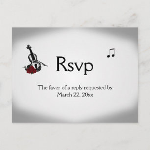Violin Music RSVP-keuzen Uitnodiging Briefkaart