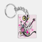 Violin Music Sleutelhanger (Voorkant Links)