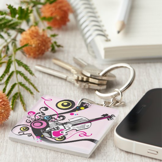 Violin Music Sleutelhanger (Voorkant Rechts)