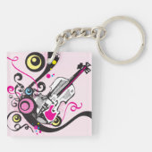 Violin Music Sleutelhanger (Achterkant)