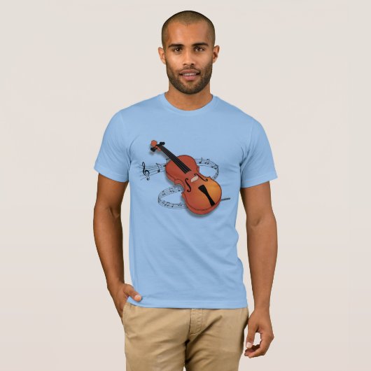 Violin Music T-shirt (Voorkant volledig)