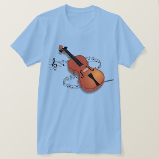 Violin Music T-shirt (Design voorkant)