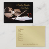 Violin Music Teacher Elegant Roos Visitekaartje (Voorkant / Achterkant)