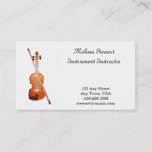 Violin Music Teacher Visitekaartjes