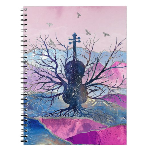 Violin Music Tree Notitieboek (Voorkant)