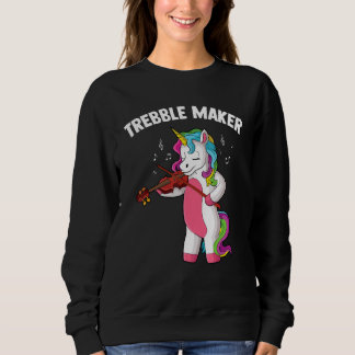Violin music unicorn fiddle string Trebble Maker Trui