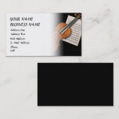 Violin - Music Visitekaartje (Voorkant / Achterkant)