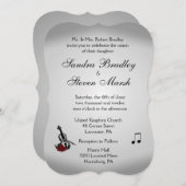 Violin Music Wedding Kaart (Voorkant / Achterkant)