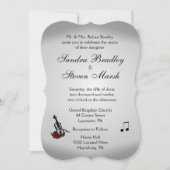 Violin Music Wedding Kaart (Voorkant)