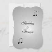 Violin Music Wedding Kaart (Achterkant)