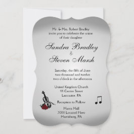 Violin Music Wedding Kaart