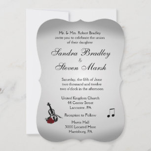 Violin Music Wedding Kaart