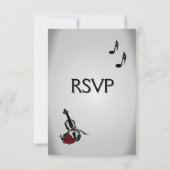 Violin Music Wedding Menu RSVP (Achterkant)