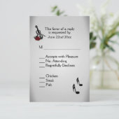 Violin Music Wedding Menu RSVP (Staand voorkant)