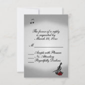 Violin Music Wedding RSVP (Voorkant)