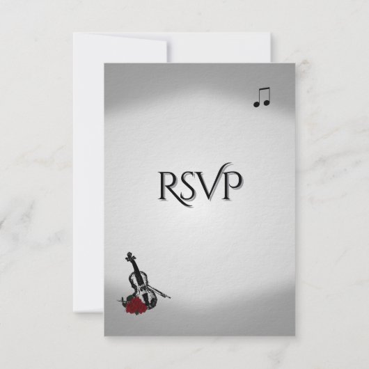 Violin Music Wedding RSVP (Achterkant)
