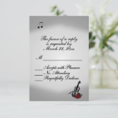 Violin Music Wedding RSVP (Staand voorkant)