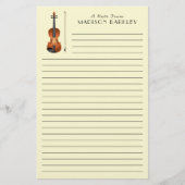 Violin Musician leraar String Orchestra Briefpapier (Voorkant)