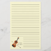 Violin Musician leraar String Orchestra Briefpapier (Achterkant)