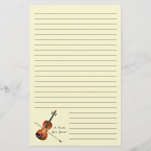 Violin Musician leraar String Orchestra Briefpapier (Achterkant)