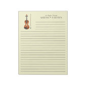 Violin Musician leraar String Orchestra Notitieblok (Linkerzijde)