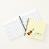 Violin Musician leraar String Orchestra Notitieboek (Binnen)