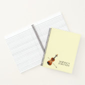 Violin Musician leraar String Orchestra Notitieboek (Binnen)
