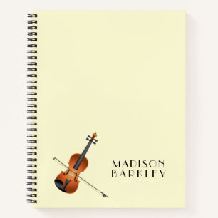 Violin Musician leraar String Orchestra Notitieboek