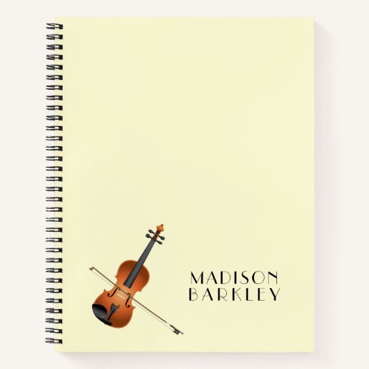 Violin Musician leraar String Orchestra Notitieboek (Voorkant)