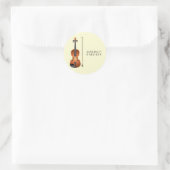 Violin Musician leraar String Orchestra Ronde Sticker (Tas)