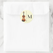 Violin Musician leraar String Orchestra Ronde Sticker (Tas)