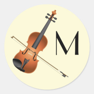 Violin Musician leraar String Orchestra Ronde Sticker