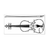 Violin Musician leraar String Orchestra Rubberstempel (Afrduk)