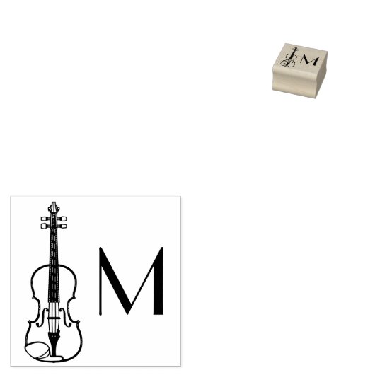 Violin Musician leraar String Orchestra Rubberstempel (Gestempeld)