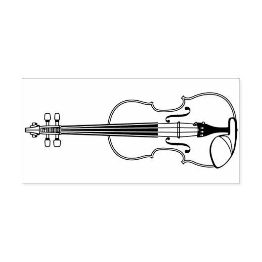 Violin Musician leraar String Orchestra Rubberstempel (Afrduk)