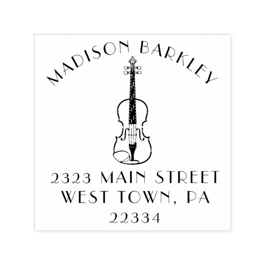 Violin Musician leraar String Orchestra Zelfinktende Stempel (Design)