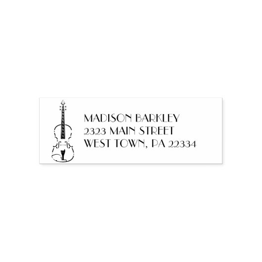 Violin Musician leraar String Orchestra Zelfinktende Stempel (Design)