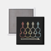 Violin Musician Music Magneet (Voorkant / Achterkant)