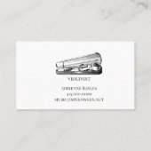 Violin Musician Visitekaartje (Achterkant)