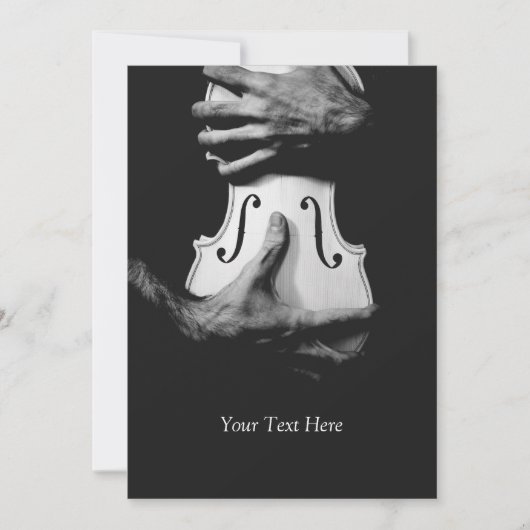 Violin muziek kaart (Voorkant)