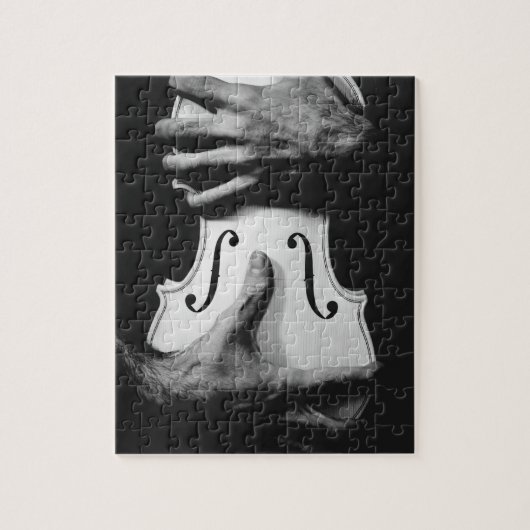Violin muziek legpuzzel (Verticaal)