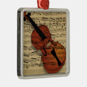 Violin  muziek metalen ornament (Rechts)