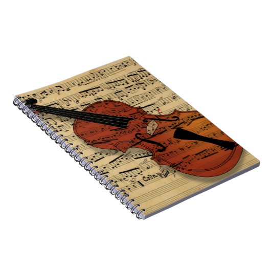 Violin muziek notitieboek (Rechterzijde)